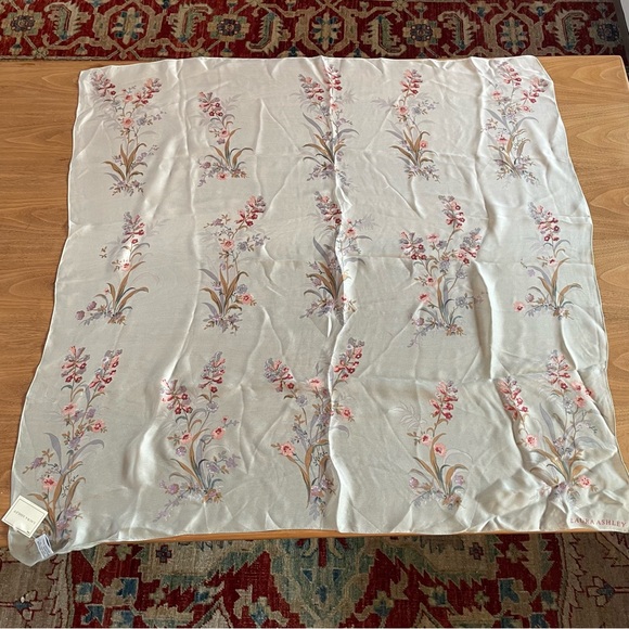 NWT Laura Ashley sheer silk scarf